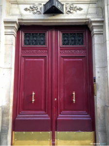 Red Door in Paris, France